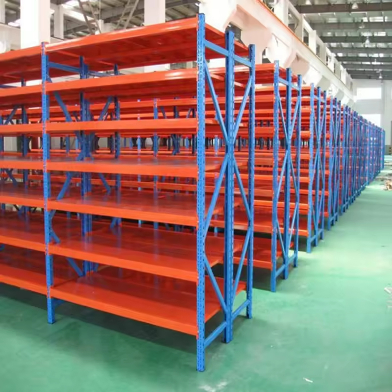 Factory Direct Heavy-Duty 5-Layer Steel Storage Rack Industrial Boltless Powder Coated Pallet Stacking Racking