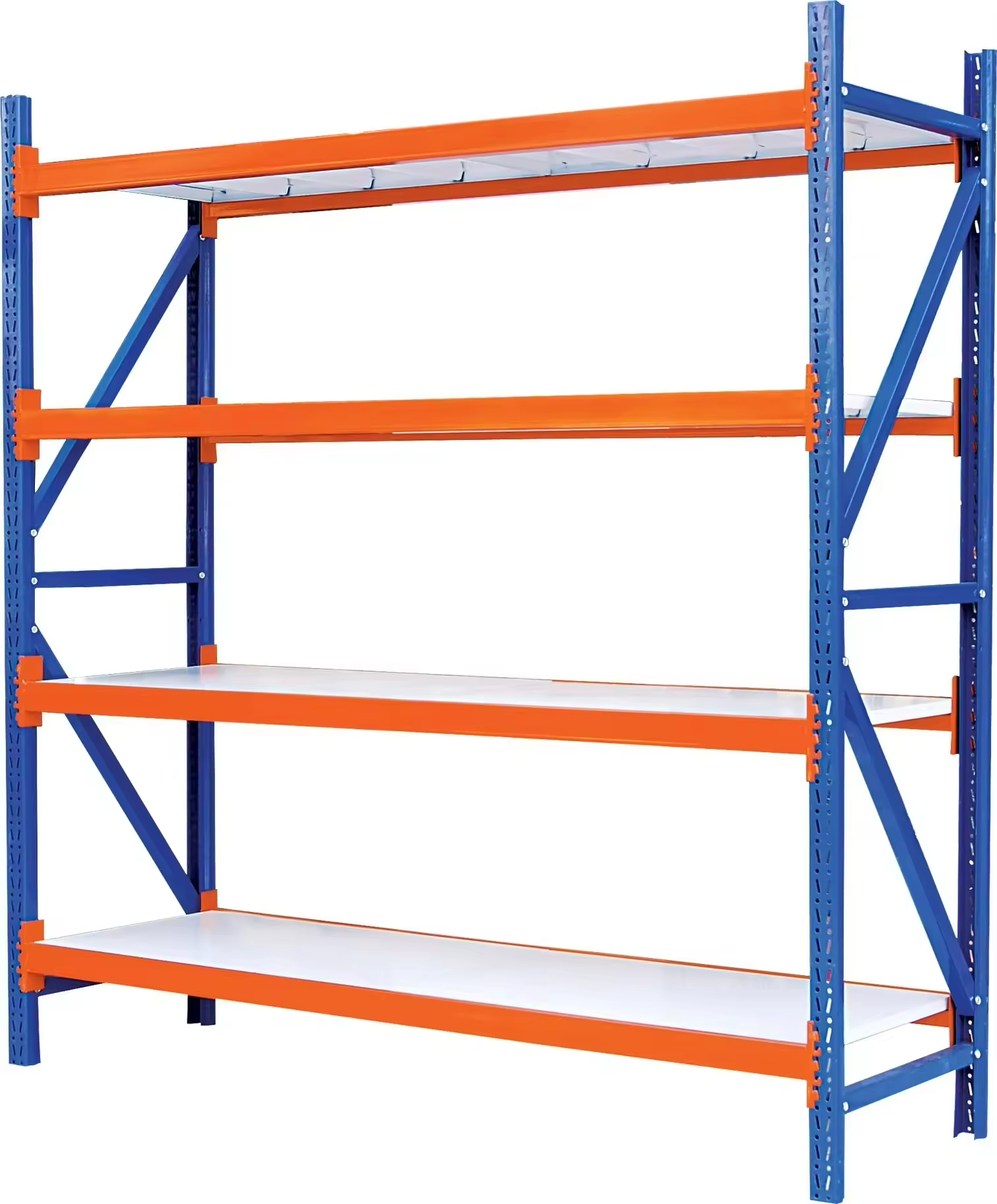 100KG Steel Light Duty Shelves Each Floor Electrostatic Adsorption Spraying Garage Shelves Stacking Racks Pallet Rack