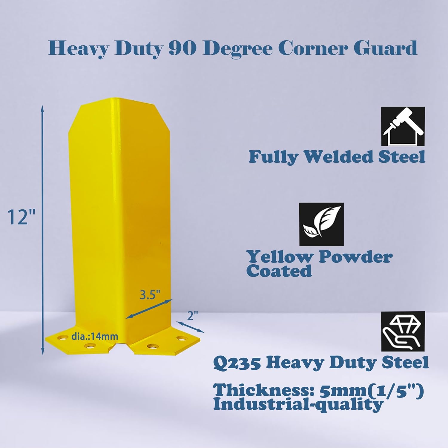 Storage Racking Upright Rack Column Guard Corner Protector Steel Pallet Rack Protectors with Corrosion Protection