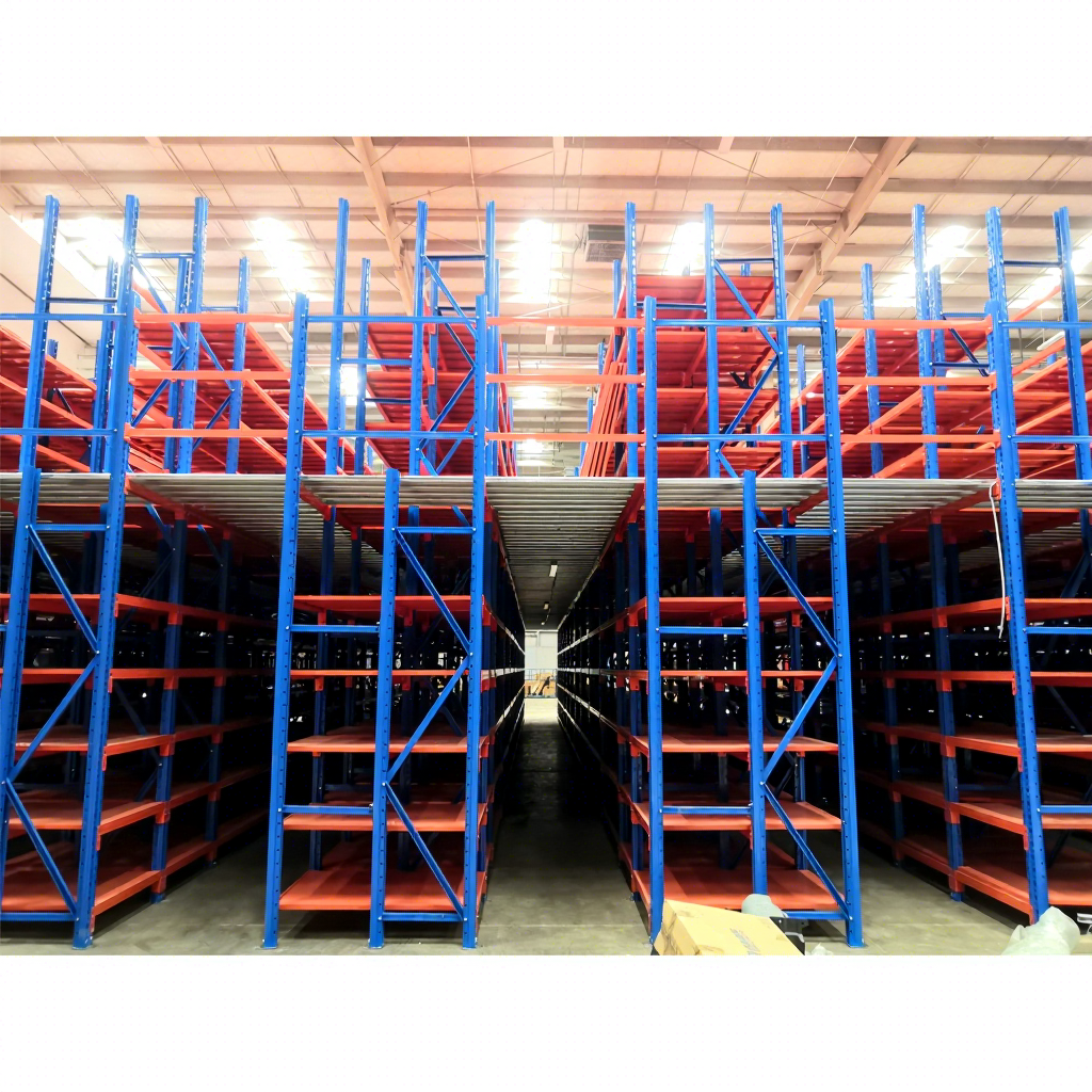 China Manufacturer Warehouse Platform Mezzanine Racking for Warehouse Storage System Adjustive Steel Metal Storage Shelf