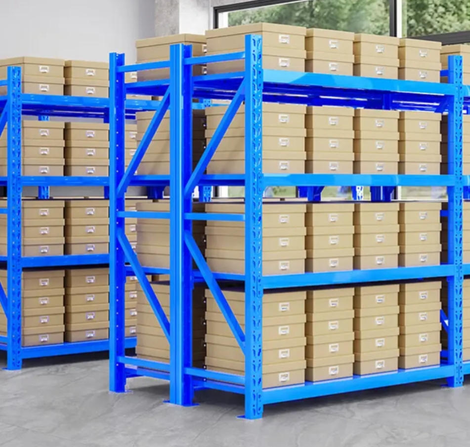 Heavy-Duty Metal Steel Boltless Storage Racking 5-Layer Pallet & Warehouse Beam Racking with Corrosion Protection