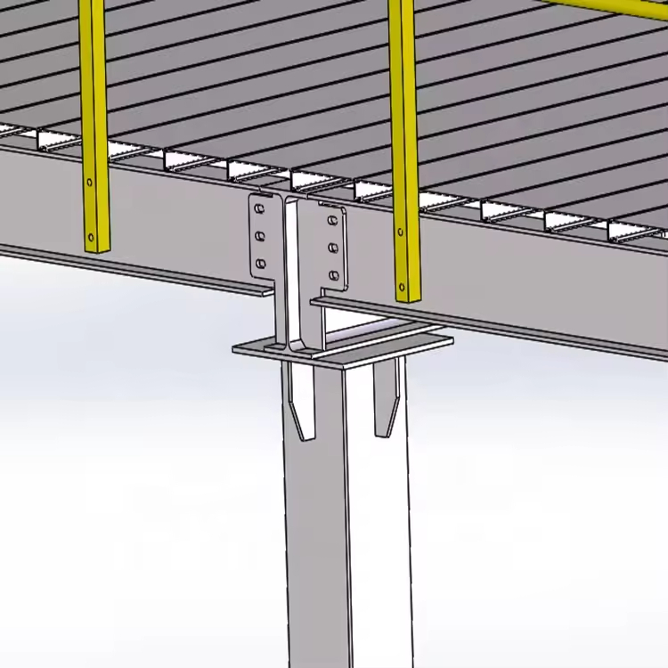 Custom Mezzanine Platform 1000-3000kg Per Sqm Mezzanine System 2-3 Floors with Stairs Heavy Duty Mezzanine Floor