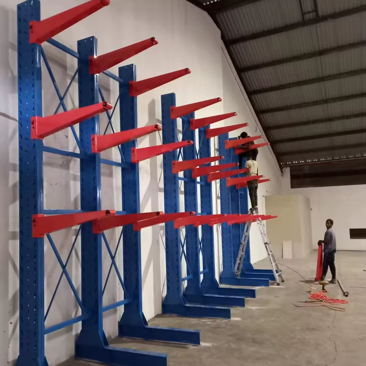Customized Q235B Steel Structures Cantilever Racks Storage Rack Heavy Duty Cantilever Racks Warehouse Racking