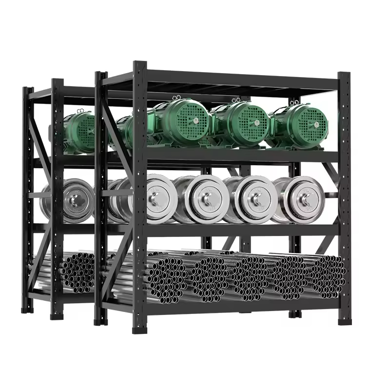 Best Selling Factory Racking 4 Tiers Adjustable High Quality Metal 200kg Capacity Powder Coated Storage Racks