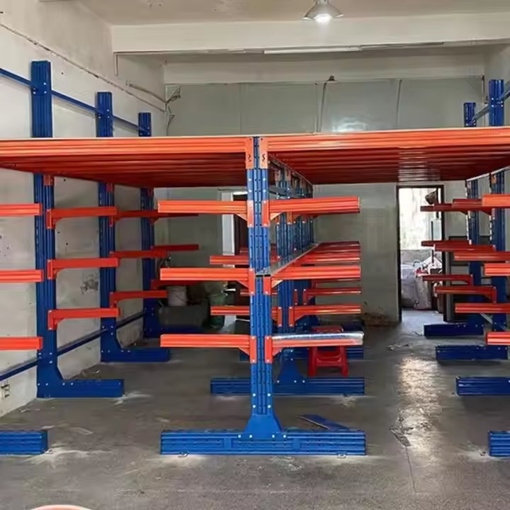 Durable Heavy-Duty Industrial Shelving Unit Durable Adjustable Cantilever Arm Racks Racking System for Warehouse Storage