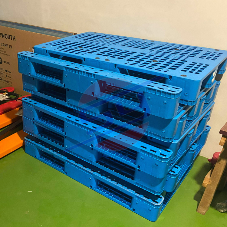 48x40 Heavy Duty Double Sided Reversible Plastic Pallet Industrial Warehouse Pallet Cargo & Storage Equipment