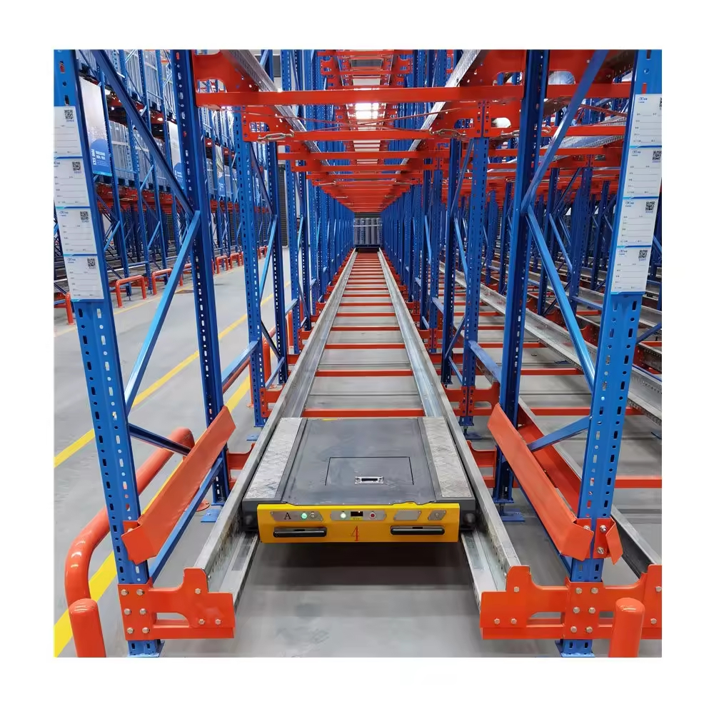 Warehouse Automation Equipment Radio Shuttle Rail Guided Vehicle Rgv for Automated Storage Retrieval System