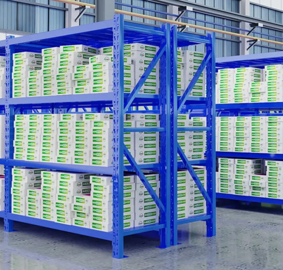 Heavy-Duty Metal Steel Boltless Storage Racking 5-Layer Pallet & Warehouse Beam Racking with Corrosion Protection