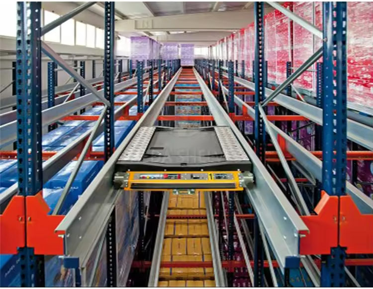 Heavy Duty Load 1000-1500kg Adjustable Radio Warehouse Pallet Shuttle Rack System