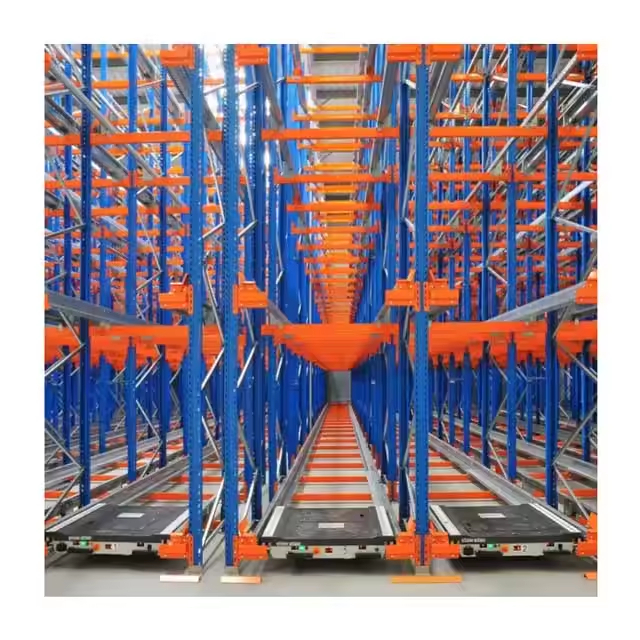 Heavy Duty Industrial Smart ASRS Warehouse Pallet Racks Automatic Forklift Radio Shuttle Car Factory Direct Sale