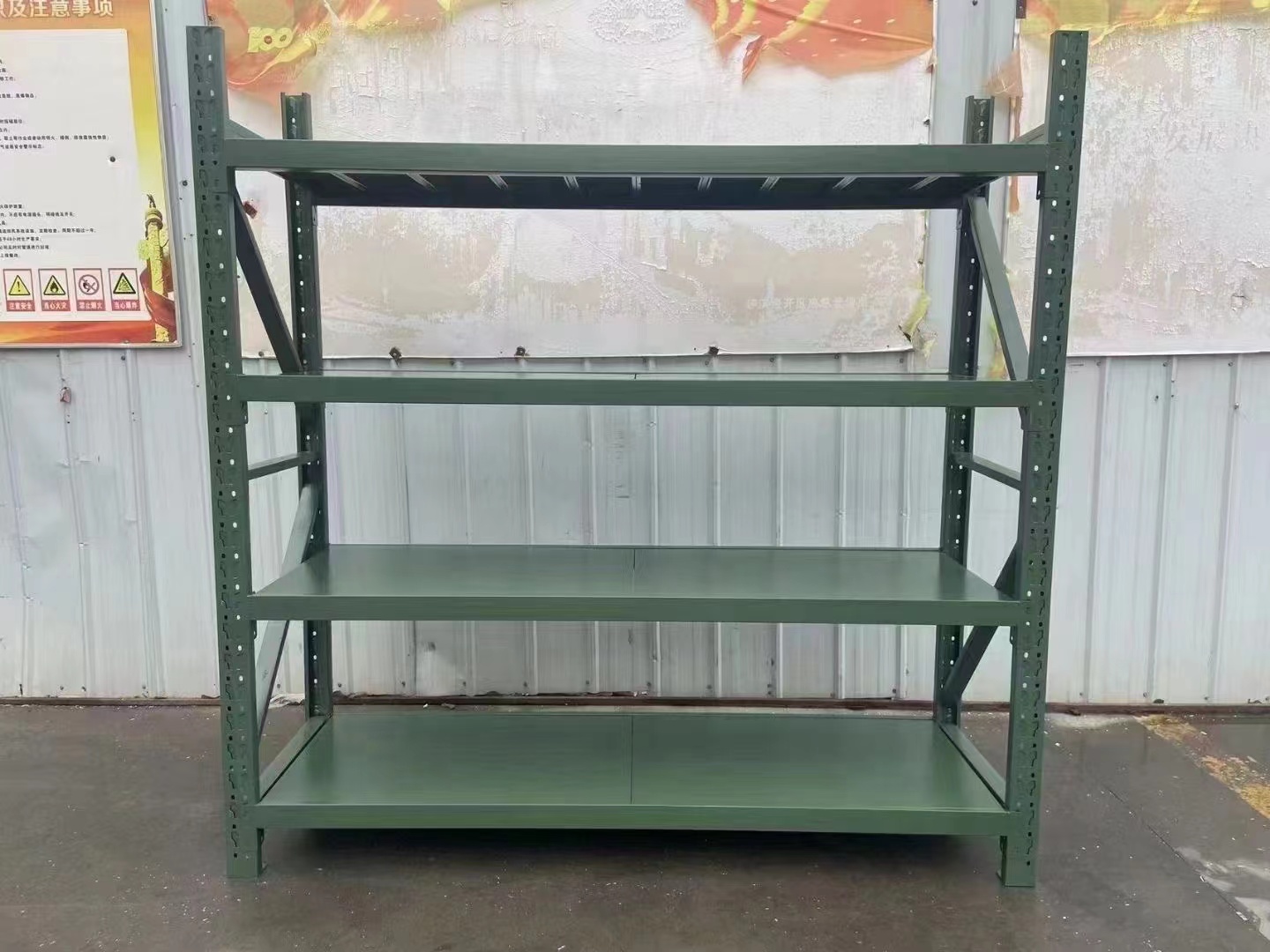 Factory Steel 800KG Load-Bearing Display Racking Unit Multi-Layer Powder Coated Warehouse Pallet Racking Stacking Shelves