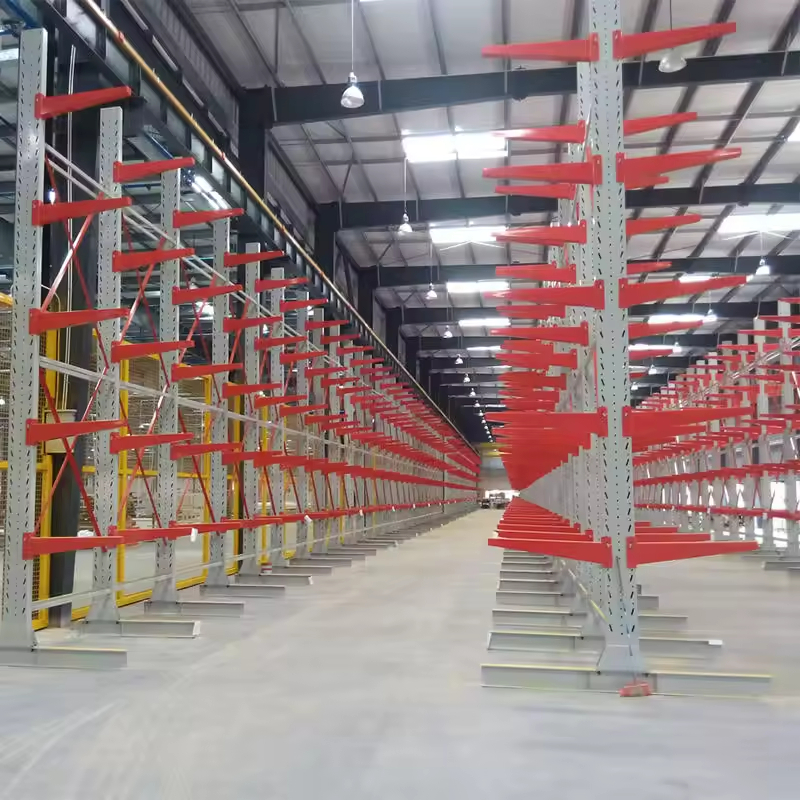 Factory Price Cold Rolled Steel Heavy Duty Cantilever Racking Corrosion Protected CE Certified Durable Multi-Level Shelves