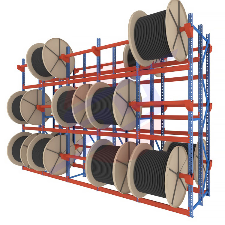 Factory Wholesale Corrosion Resistant Metal Steel Shelves Easy to Install Cable Shelves with Shaped Design for Warehouse Rack