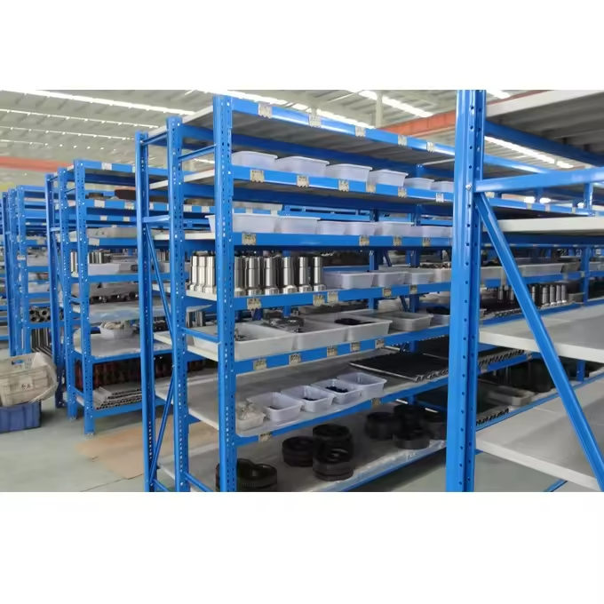 800kg/Layer Adjustable Racks Industrial Metal Steel Boltless Storage Stacking Shelves Unit System for War Ehouse