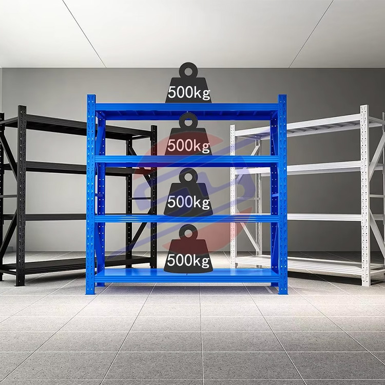 800kg/Layer Adjustable Racks Industrial Metal Steel Boltless Storage Stacking Shelves Unit System for War Ehouse