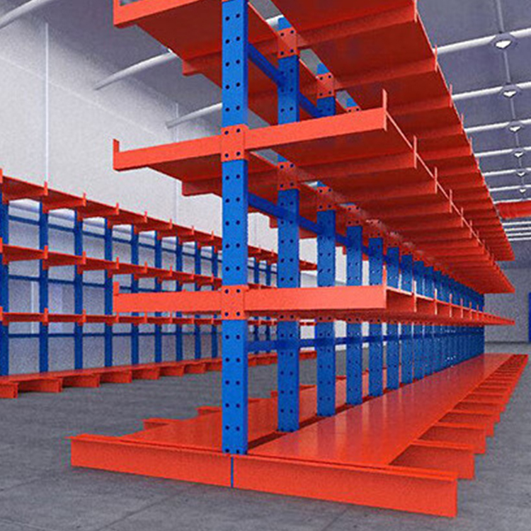 Adjustable Corrosion Protection Steel Pipe Storage Shelf Custom Warehouse Cantilever Rack System Custom Cantilever Shelf