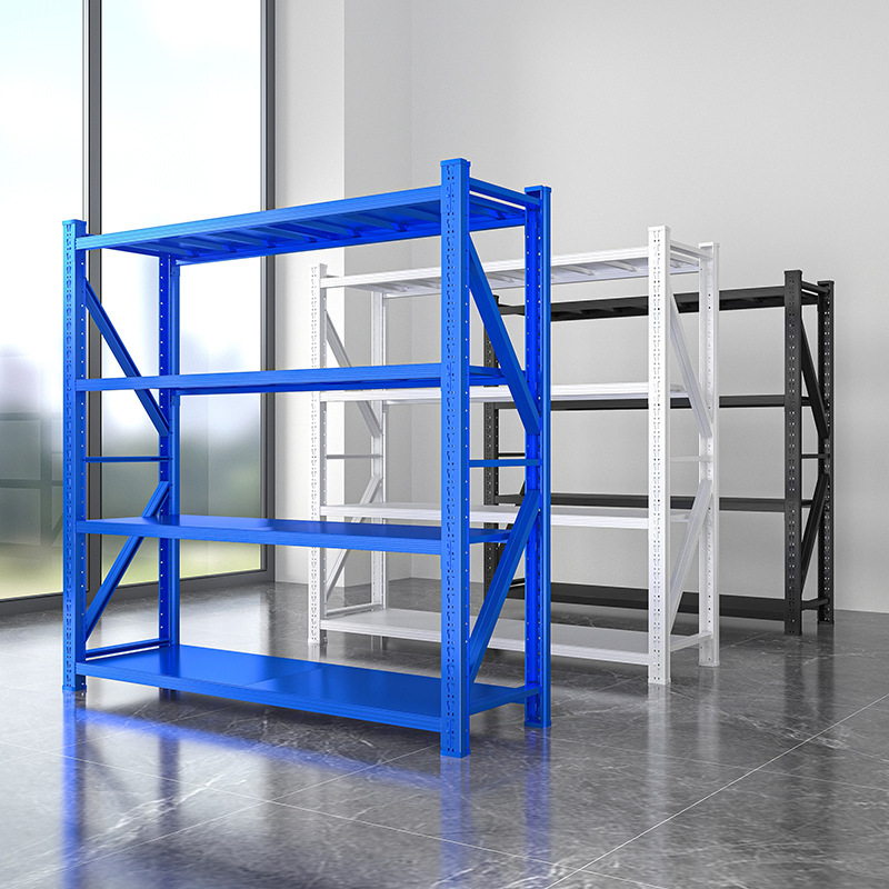 Customized Warehouse Racking 4 Tiers Adjustable Tier Height Custom Load Bearing Pallet Storage Racking for Industrial  Storage