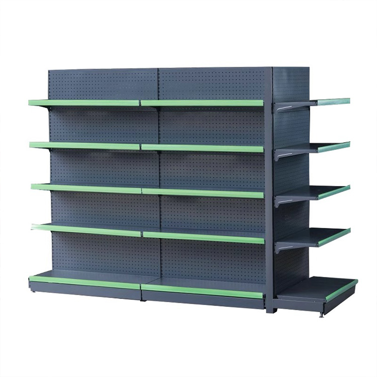 High Quality Metal Racks From China Factory for Retail Display Equipment Wood Steel Supermarket Grain Oil Shelves Store Usage