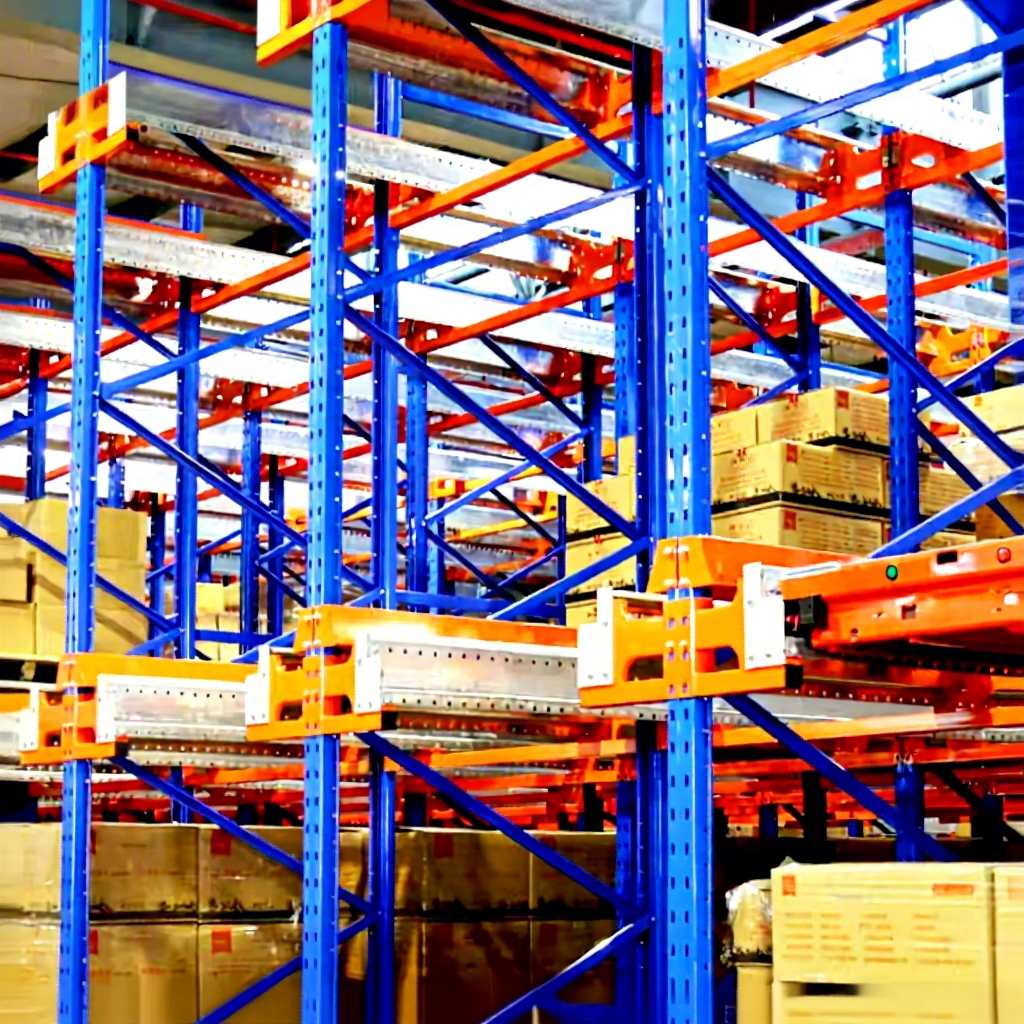 High Density Warehouse Storage Pallet Runner Customized Radio Shuttle Pallet Rack Radio Shuttle Racking System