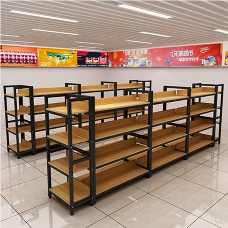 Supermarket Display Stands Cold Rolled Steel Light Duty Freestanding Shelving Racks 60-150 KG Capacity Retail Storage Cabinets