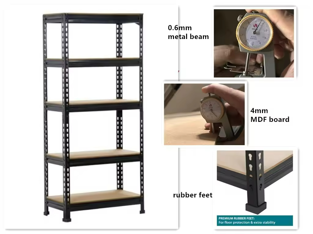 Adjustable Multi-Tier Garage Storage Rack Metal Storage Rack Storage Cabinet Storage Unit