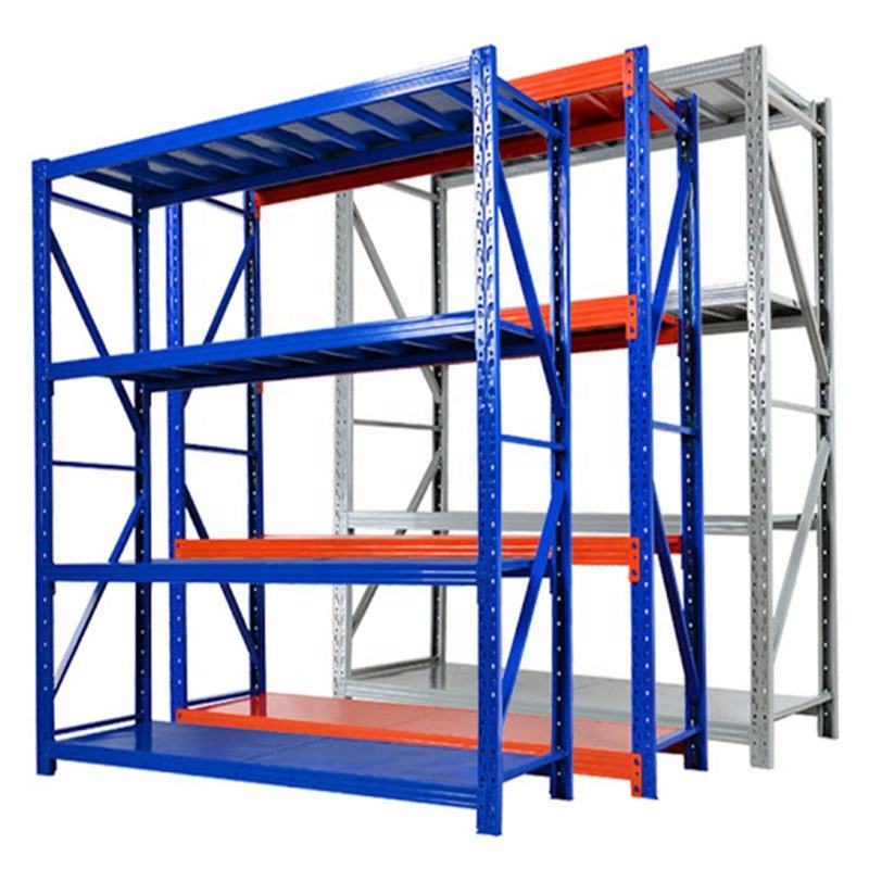 Medium Universal Wheel Anti-Corrosion Steel Metal Display Rack for Supermarket Shelves Bolt Structure for Warehouse Storage