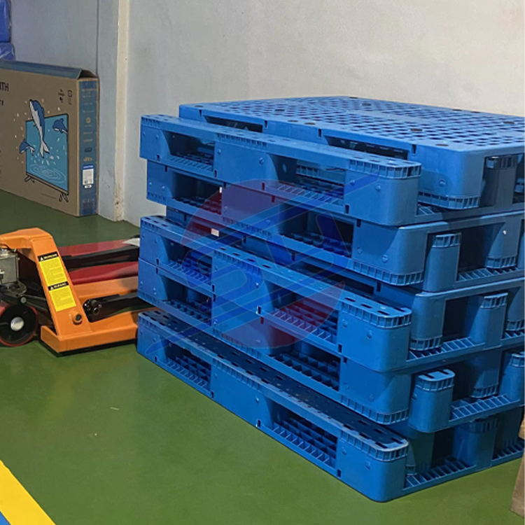48x40 Heavy Duty Double Sided Reversible Plastic Pallet Industrial Warehouse Pallet Cargo & Storage Equipment