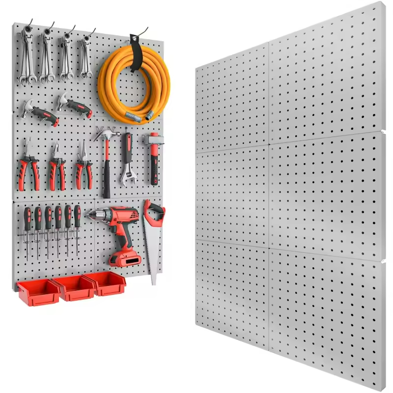 Factory Wholesale Low Priced Perforated Metal Wall Mounted Panels Suitable for Hanging Hardware Tools
