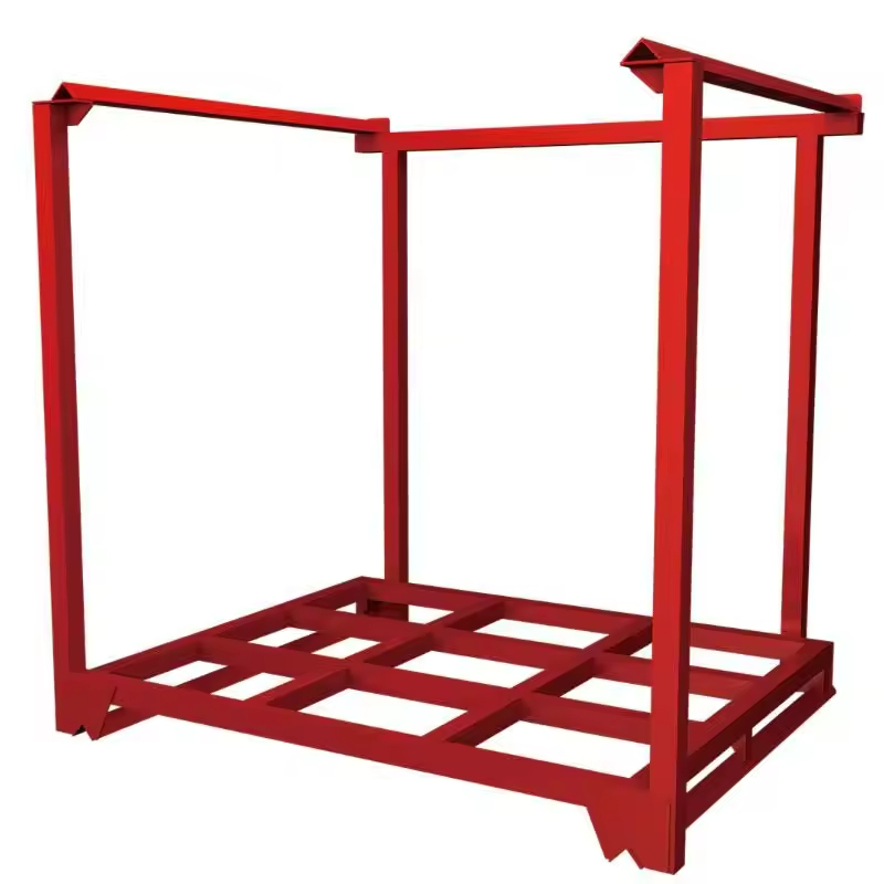 Best-Selling Commercial Warehouse Stackable Portable Demountable Powder Coating Steel Pipe Nestainer Rack