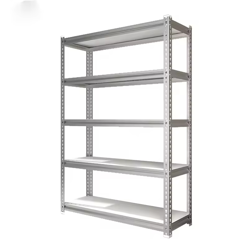 5 Tier Bolt-Less Metal Kitchen & Household Storage Racks Shelves with Wood Laminate or Steel Laminate
