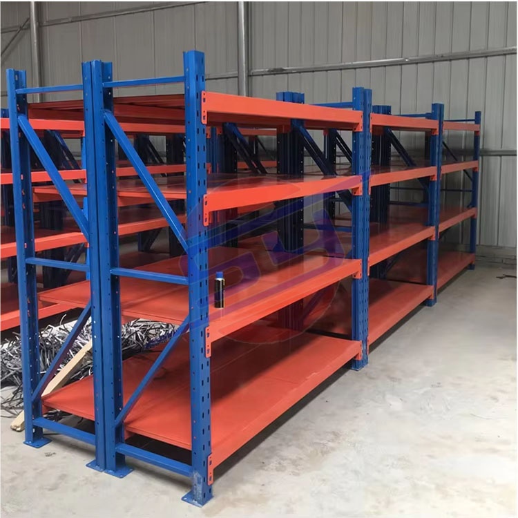 2025 New Racking Heavy Duty Racking 4 Tiers Adjustable Metal Boltless Storage Racking Industrial Steel Racking