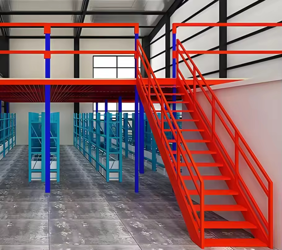 Heavy Duty Mezzanine Steel Shelving System Mezzanine Floor System Multi-level Rack Steel Mezzanine Floor Racking System Platform