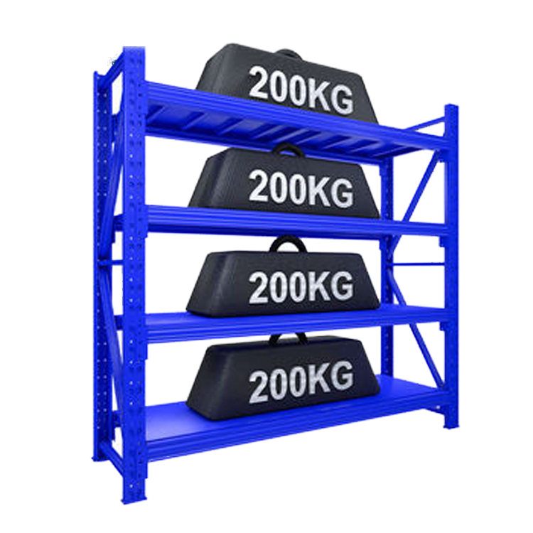 200kg Load-Bearing Powder Coated Corrosion-Resistant Metal Steel Storage Shelves 5 Layer Light Weight Shelving Racks