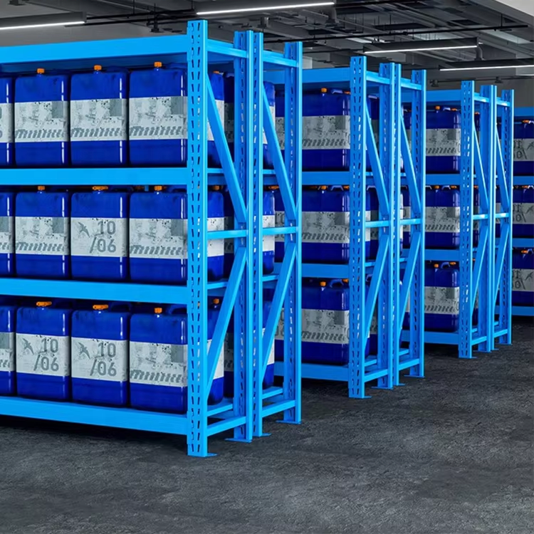 Industrial Medium Duty Storage Shelves Systems Stacking Units Metal Rack Warehouse Steel Pallet Racking Galvanized Shelving