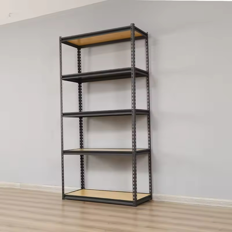 5 Tier Bolt-Less Metal Kitchen & Household Storage Racks Shelves with Wood Laminate or Steel Laminate