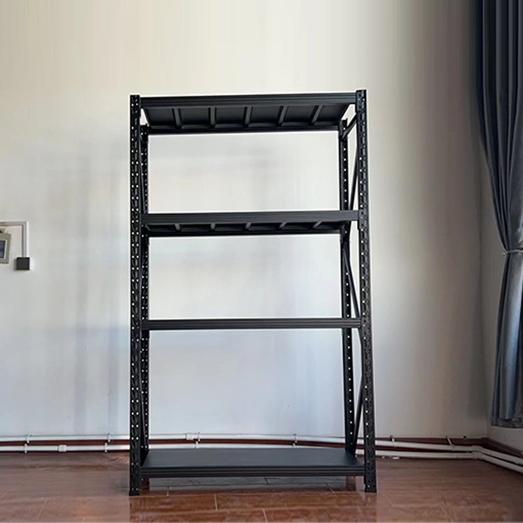Light Shelf 4 Layer Metal Storage Rack Commercial Warehouse Storage Rack Adjustable Double-sided Metal Shelves