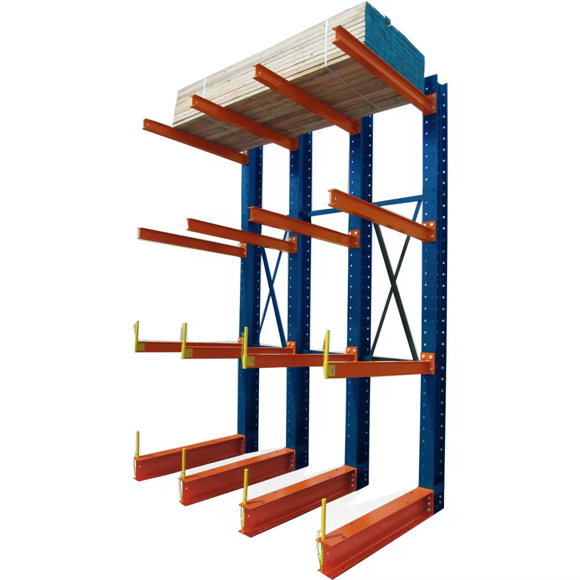 Durable Heavy-Duty Industrial Shelving Unit Adjustable Cantilever Arm Racks Racking System for Warehouse Storage