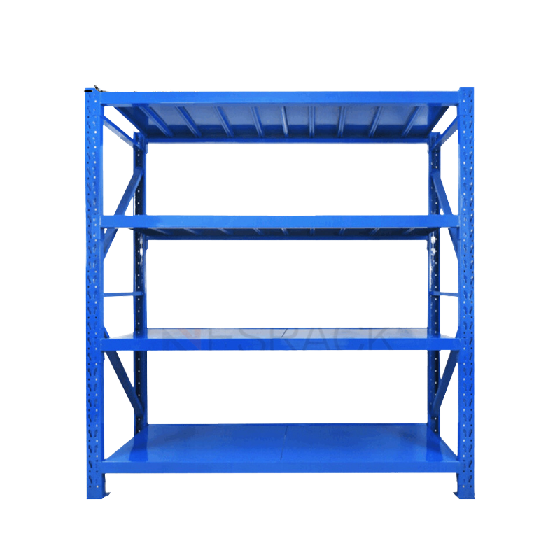Durable Steel Boltless Assembled Warehouse Pallet Racking Industrial Shelving Corrosion Protection Electrostatic Powder Coating