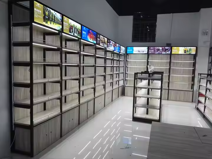 Sanyang Display Racks Shop Stands Gondola Retail Grocery Store Customization Supermarket Shelves Dimension/Store Shelf