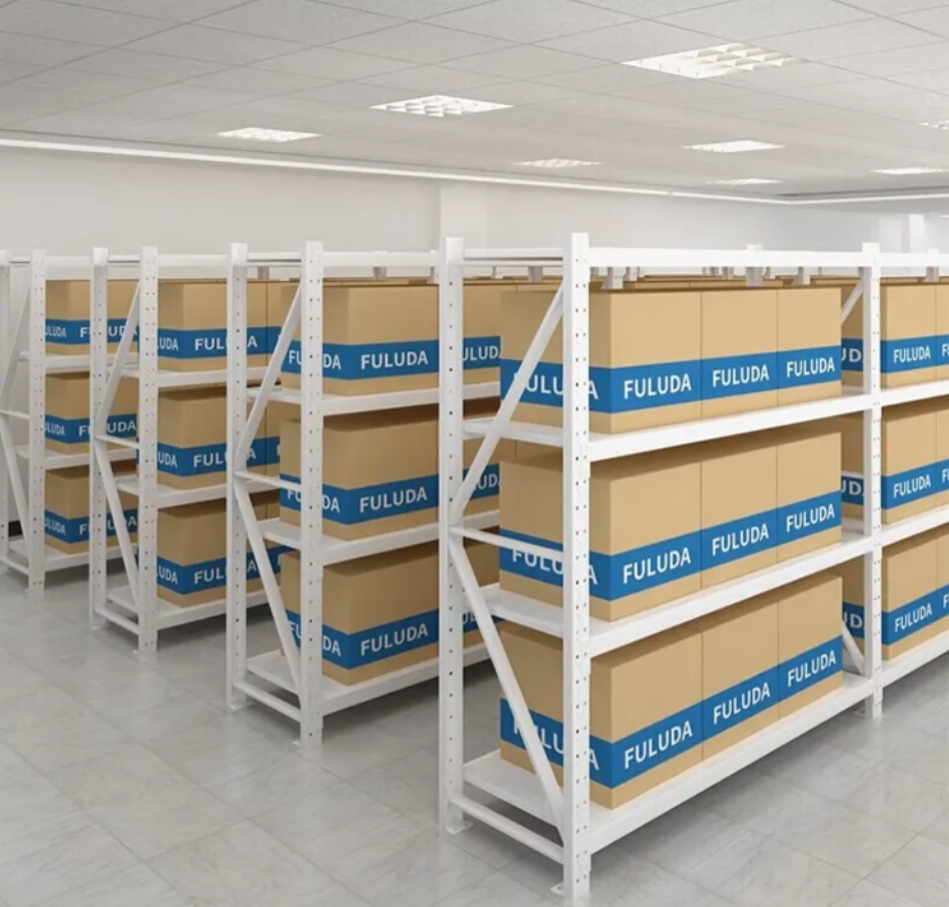 Customizable 4-Layer Metal Steel Iron Shelves Warehouse Storage Racks with Color Option Corrosion Protection Storage Cabinets