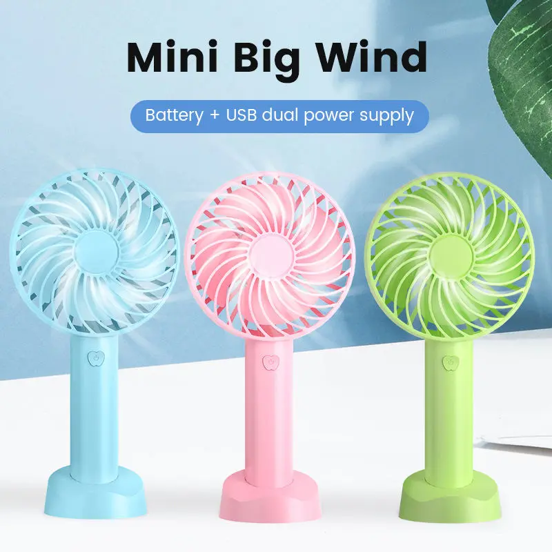 Hot Selling Portable USB Handheld Mini Electric Fan Air Cooling Rechargeable Mini Fan For Outdoor Shopping Office Camping