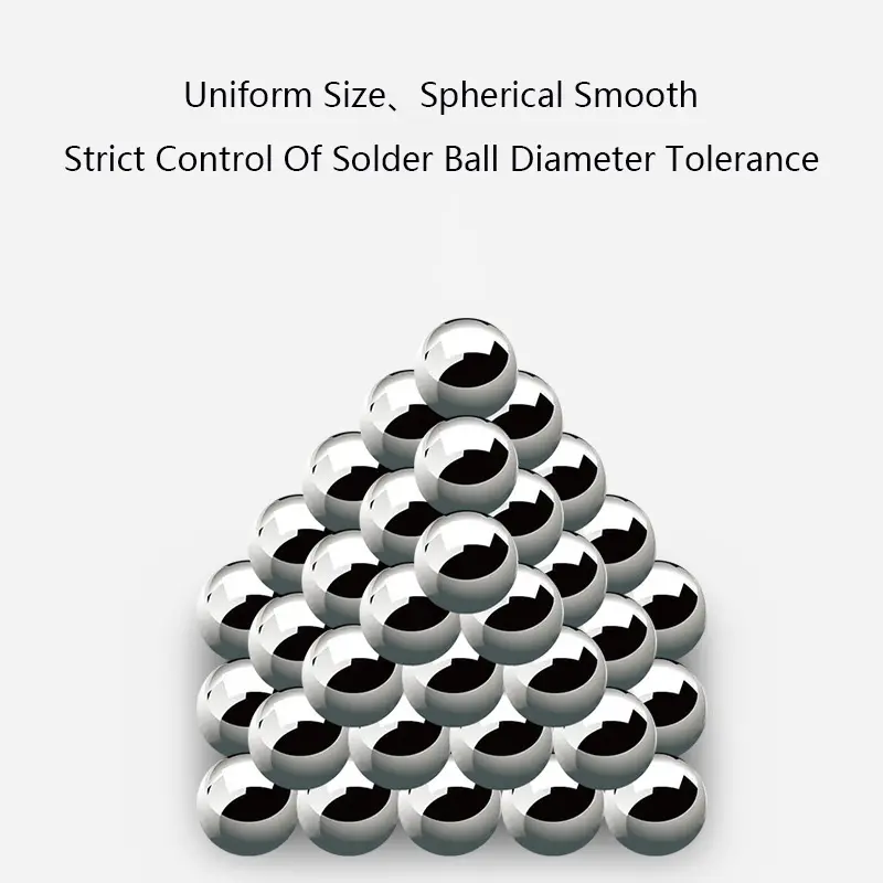 Environmentally Friendly Lead-Free With Different Sizes BGA Solder Balls For Computer Motherboard Repair And PCB Welding