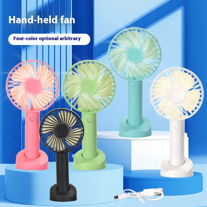 Hot Selling Portable USB Handheld Mini Electric Fan Air Cooling Rechargeable Mini Fan For Outdoor Shopping Office Camping