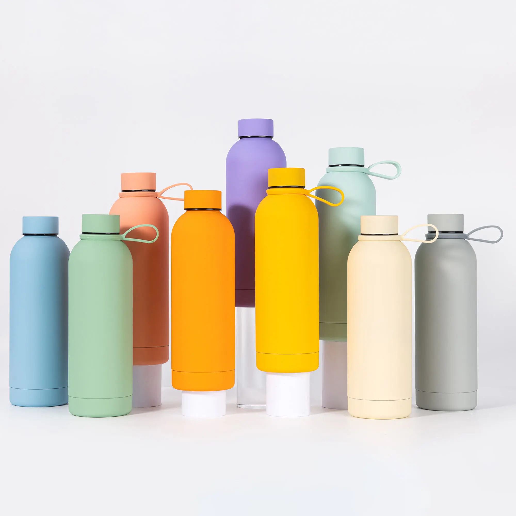 Cross-border American-style Small Mouth Water Bottle 304 Double-layer Stainless Steel Vacuum Thermos Gift Cup 6-12 Hours Thermal Insulation