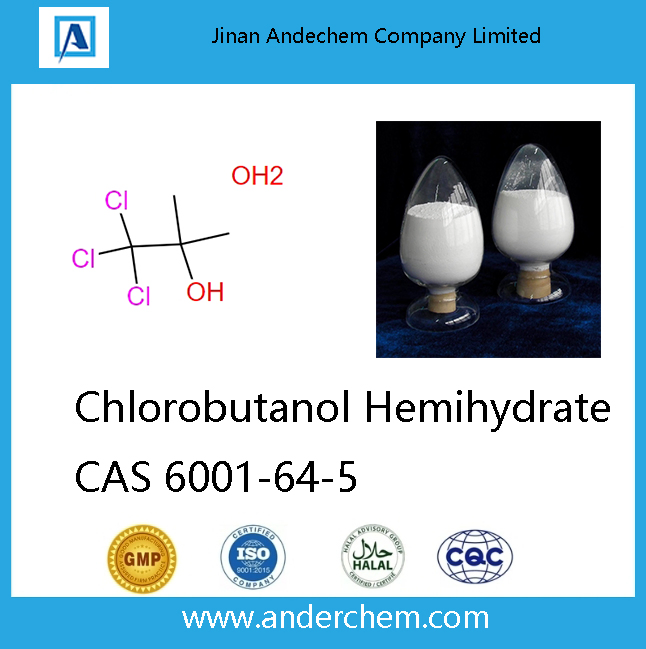 ISO Certified Material Purity Degree 99% CAS 6001-64-5 Chlorobutanol (Chlorobutanol Hemihydrate)