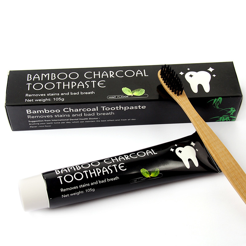 105g Breath Dental Care Bamboo Activated Teeth Whitening Charcoal Toothpaste for Adult