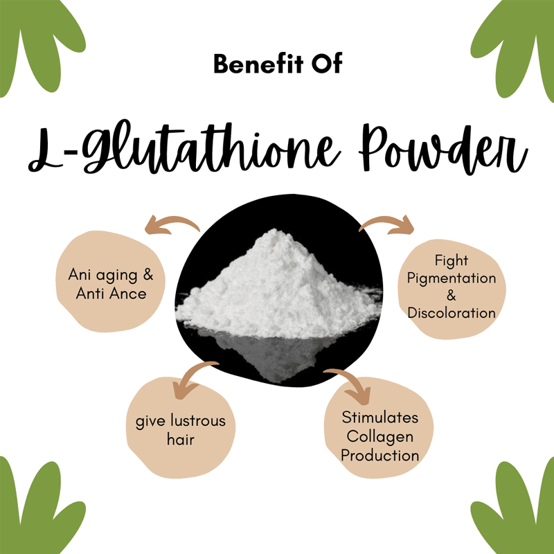 C10h17n3o6s L-Glutathione Reduced Gsh Dietary Supplement Raw Material