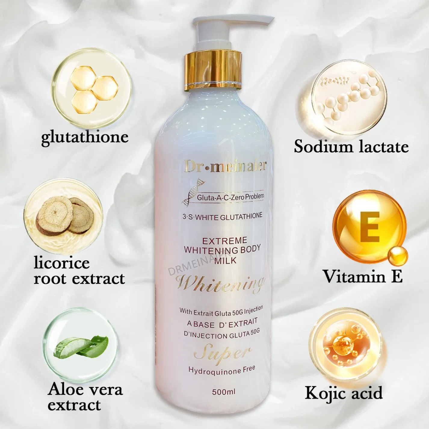 Gold Glutathione Body Lotion Moisturizing, Brightening and Firming Lotion