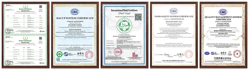 Certifications - Loquat Leaf Extract