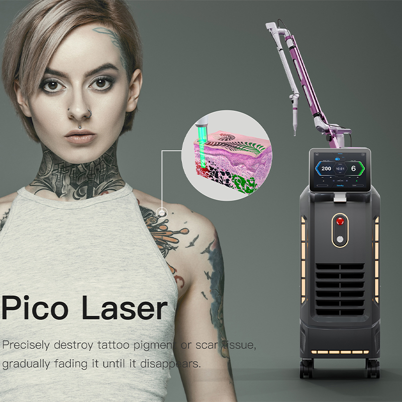 Lefis Q Switch ND YAG Laser Tattoo Removal 1064nm 532nm Q Switched ND YAG Laser Skin Whitening Machine